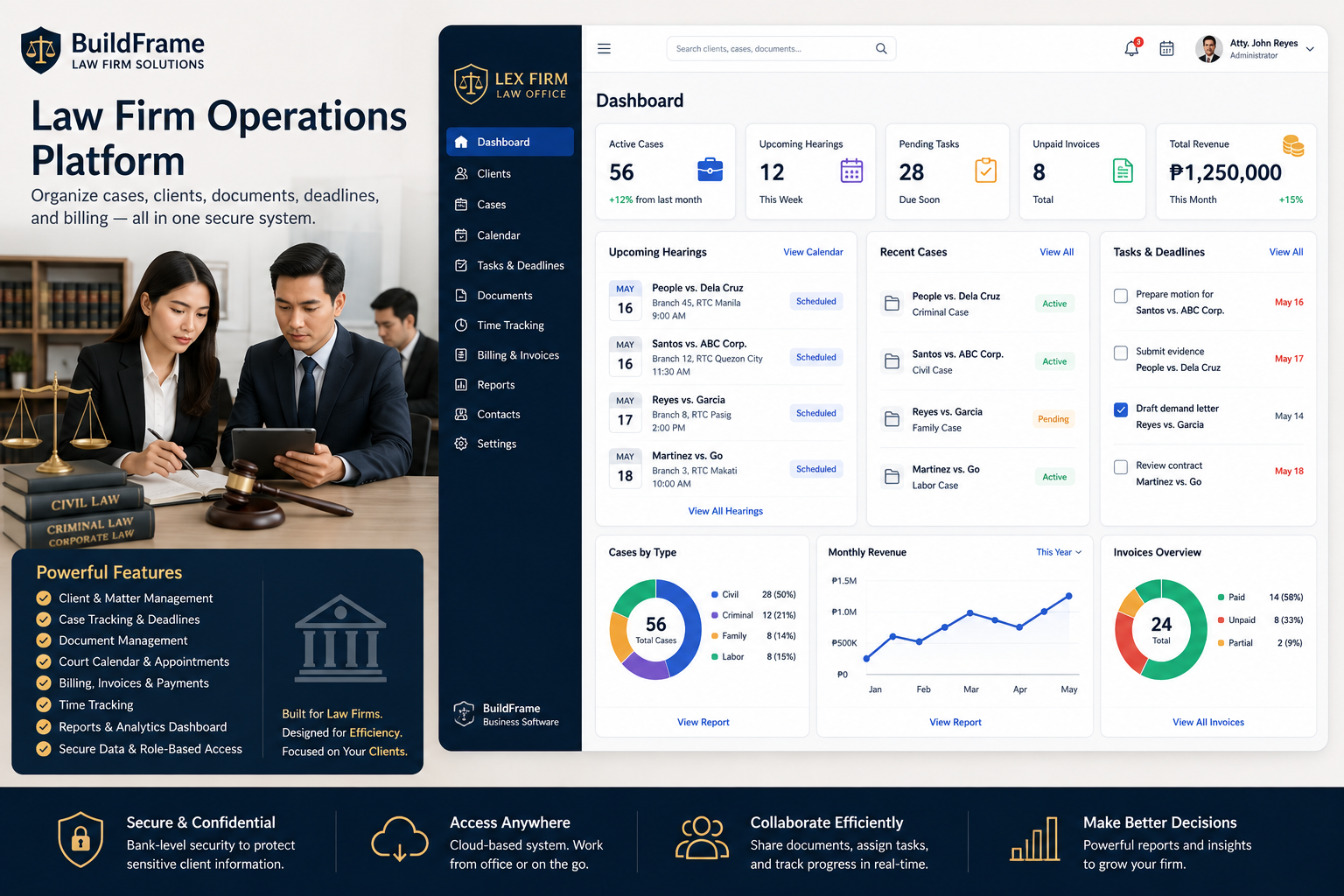 BuildFrame Law Firm Operations Platform