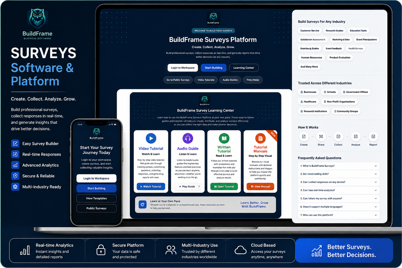 BuildFrame Surveys Software and Platform